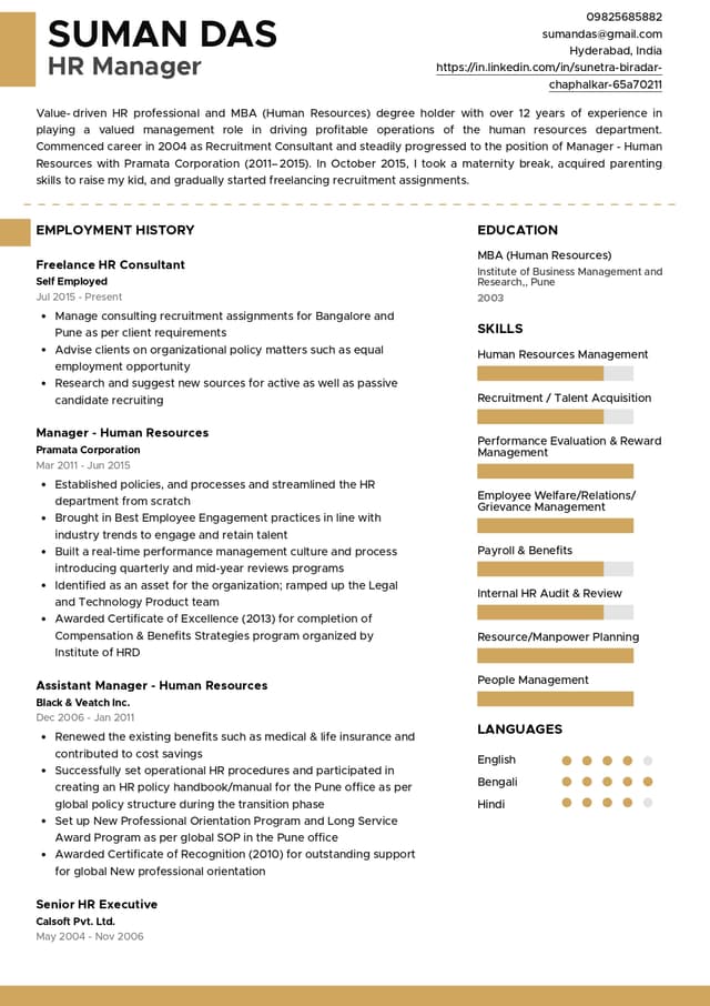 resume