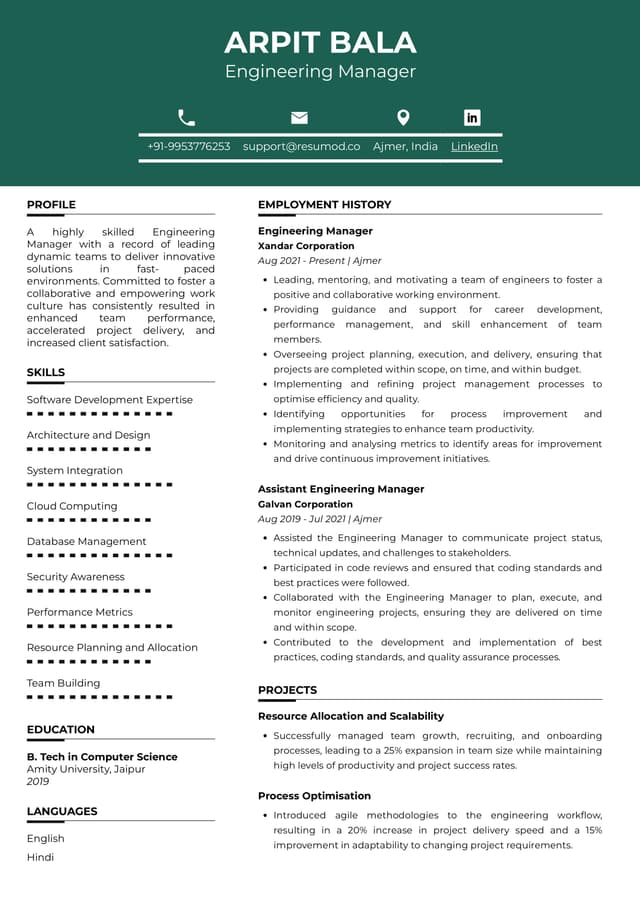 resume